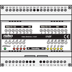 Niko Toegangscontrole - modulaire switcher voor het sturen van het vid